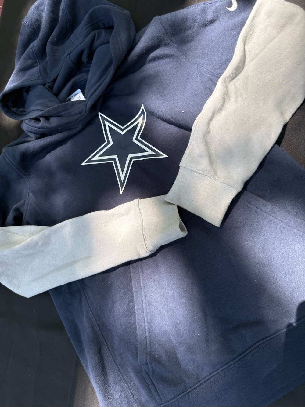 Kid Nike Navy and White NFL Logo Hoodie Pullover